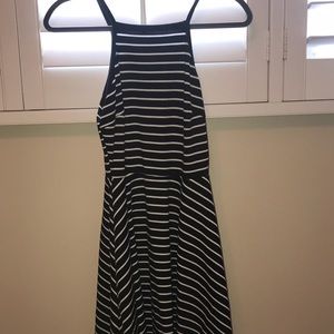 Aqua stripped dress